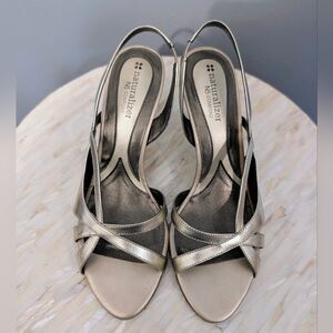 Naturalizer Metallic Gold "Prissy" Heels--New